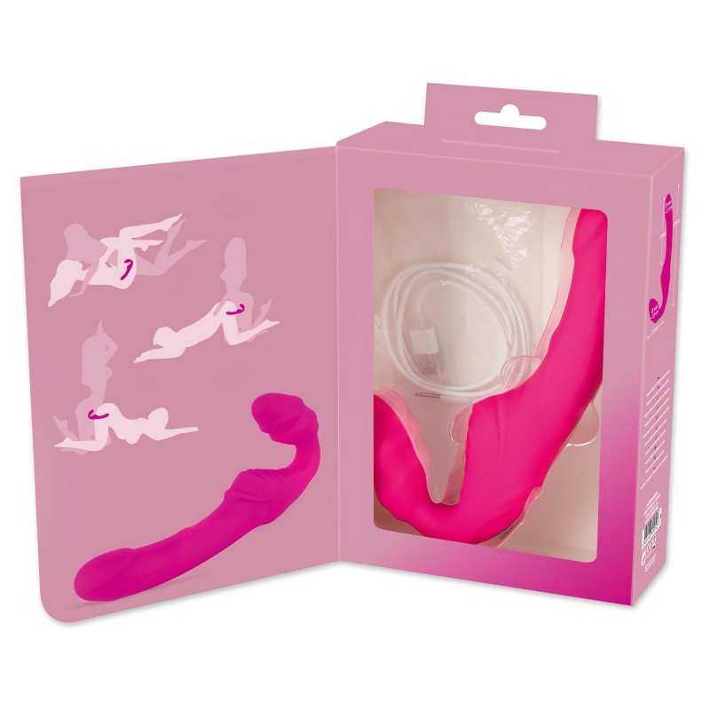 You2Toys - Double2Teaser - felcsatolható vibrátor tartópánt nélkül (pink) 135893 termék bemutató kép