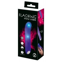 You2Toys - Flashing Mini Vibe - akkus, világító vibrátor (lila) 62325 termék bemutató kép