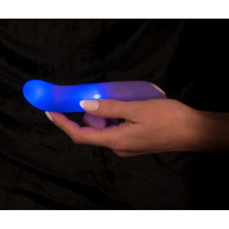 You2Toys - Flashing Mini Vibe - akkus, világító vibrátor (lila) 62331 termék bemutató kép
