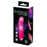 You2Toys - Flashing Mini Vibe - akkus, világító vibrátor (pink) 62202 termék bemutató kép
