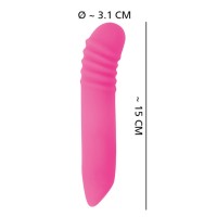 You2Toys - Flashing Mini Vibe - akkus, világító vibrátor (pink) 62211 termék bemutató kép