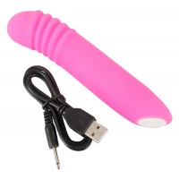 You2Toys - Flashing Mini Vibe - akkus, világító vibrátor (pink) 62210 termék bemutató kép