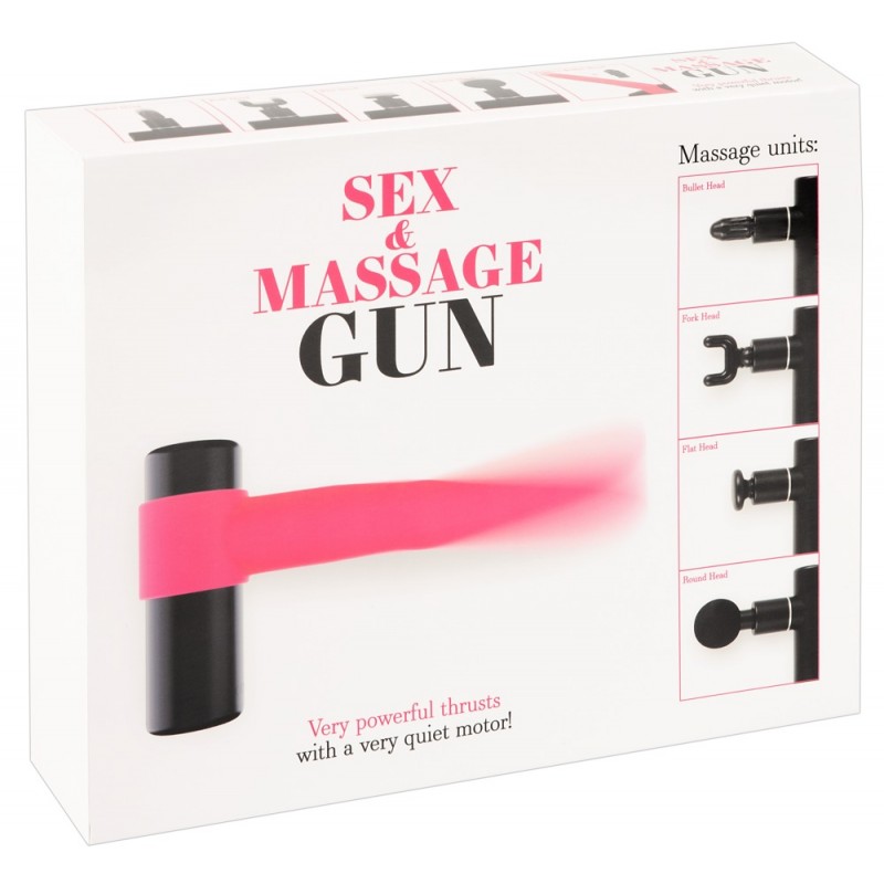 You2Toys Gun - masszírozó vibrátor szett (pink-fekete) 72699 termék bemutató kép