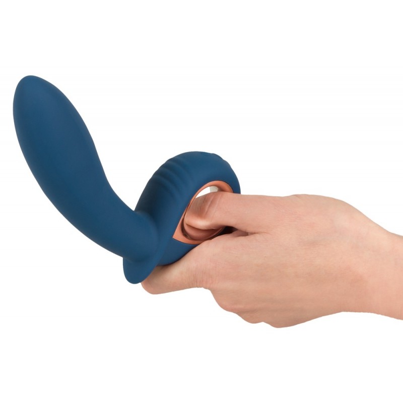 You2Toys - Inflatable Petit - akkus, pumpálható, vízálló vibrátor (kék) 41207 termék bemutató kép