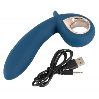 You2Toys - Inflatable Petit - akkus, pumpálható, vízálló vibrátor (kék) 41209 termék bemutató kép