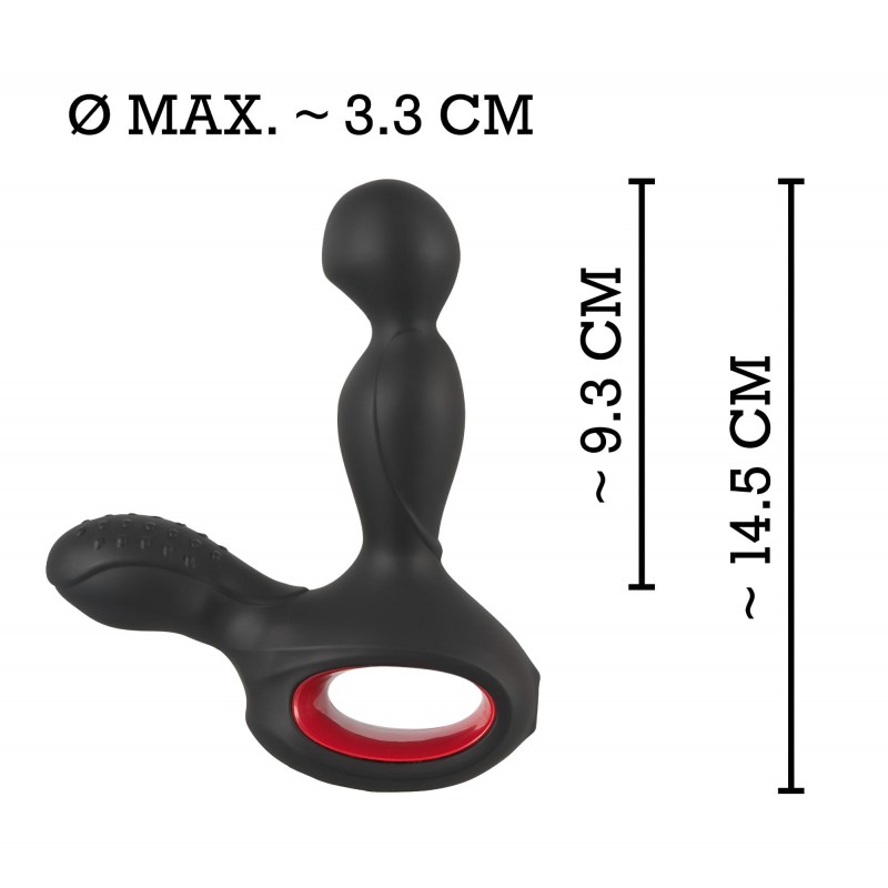 You2Toys Massager - forgó, melegítő prosztata vibrátor (fekete) 100776 termék bemutató kép