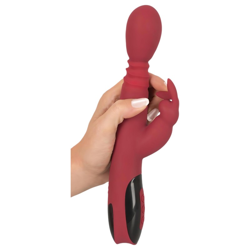 You2Toys Massager - lökő-forgó, melegítő G-pont vibrátor (piros) 108955 termék bemutató kép