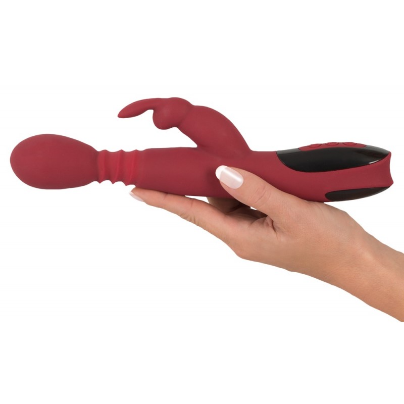 You2Toys Massager - lökő-forgó, melegítő G-pont vibrátor (piros) 80538 termék bemutató kép