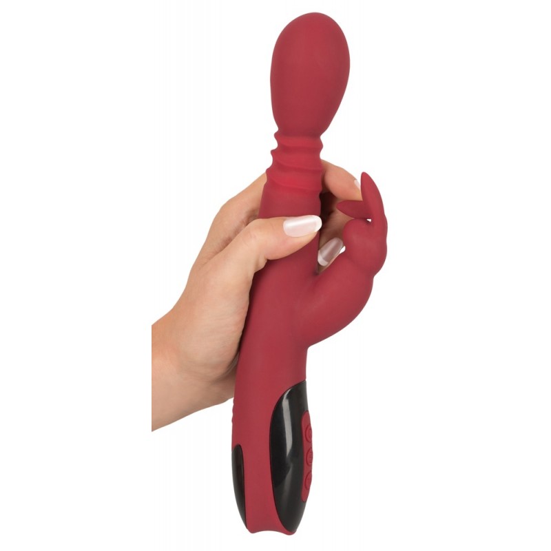 You2Toys Massager - lökő-forgó, melegítő G-pont vibrátor (piros) 80539 termék bemutató kép