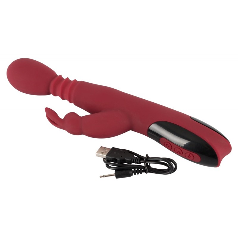 You2Toys Massager - lökő-forgó, melegítős G-pont vibrátor (piros) 80540 termék bemutató kép