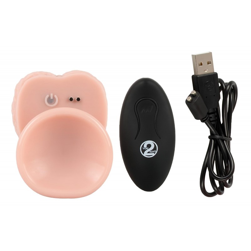 You2Toys - Medical RC - lökő-forgó vibrátor (natúr) 136727 termék bemutató kép