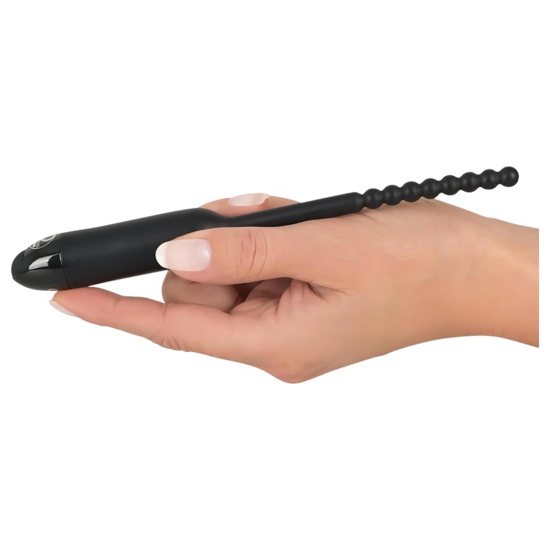 You2Toys Pearl Dilator - gömbös húgycső vibrátor - 0,8 cm (fekete) 130631 termék bemutató kép