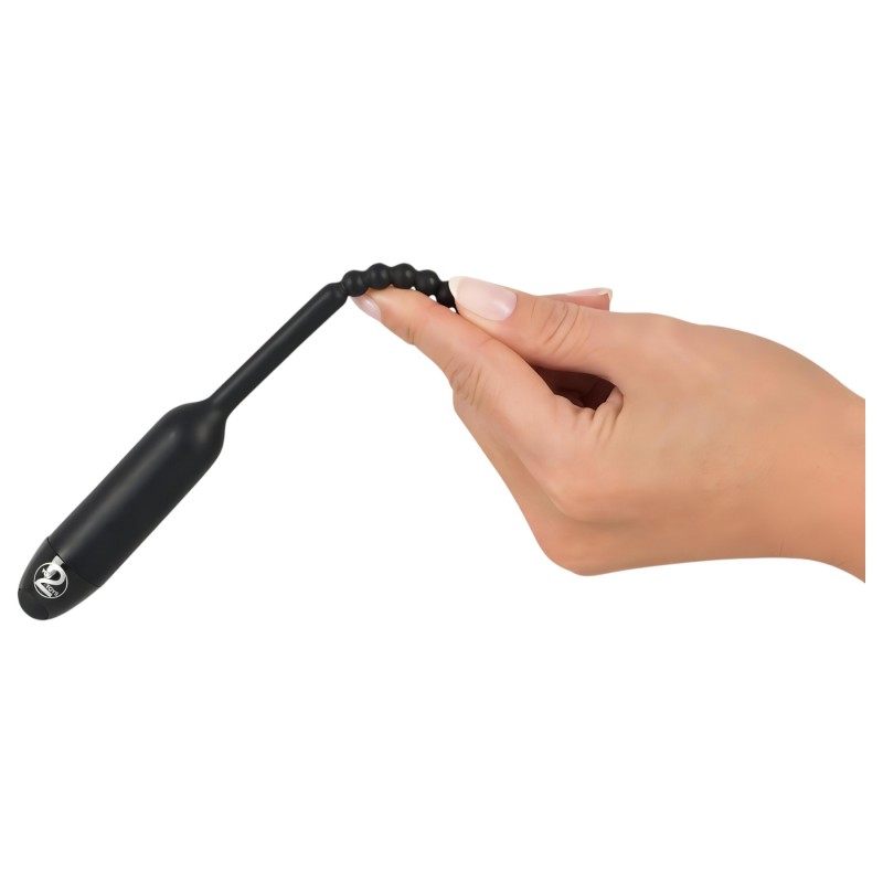 You2Toys Pearl Dilator - gömbös húgycső vibrátor - 0,8 cm (fekete) 130632 termék bemutató kép