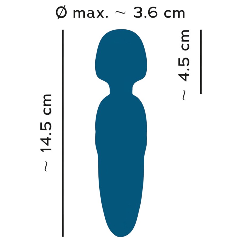 You2Toys Petite - akkus wand masszírozó vibrátor (kék) 162744 termék bemutató kép