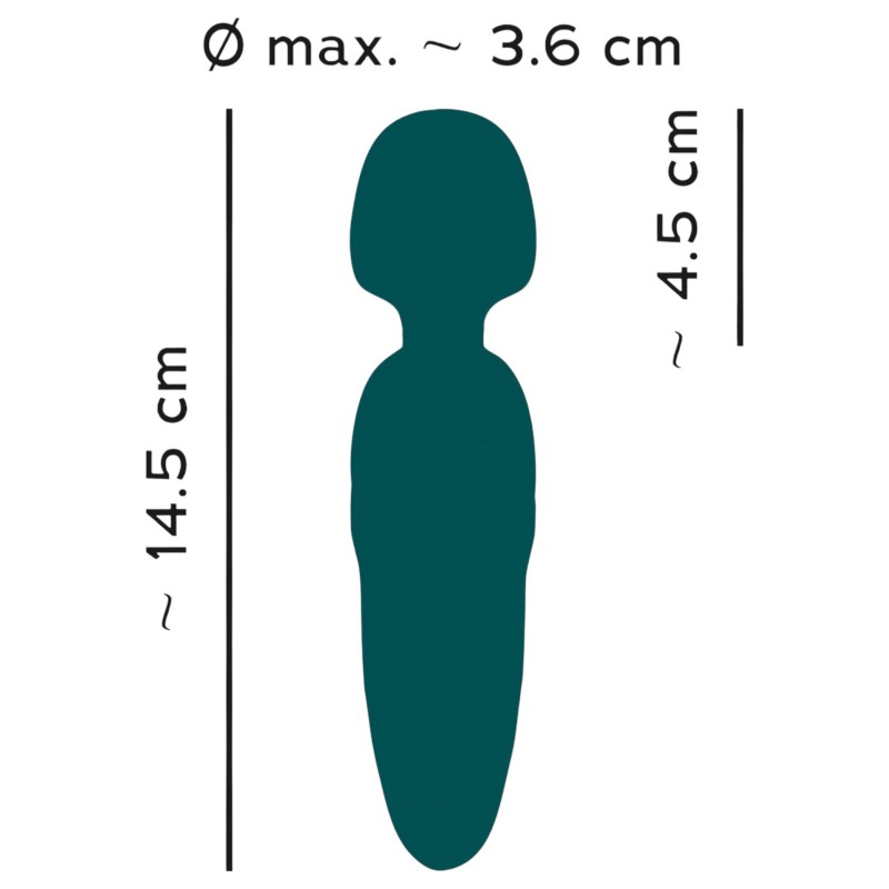 You2Toys Petite - akkus wand masszírozó vibrátor (zöld) 162735 termék bemutató kép