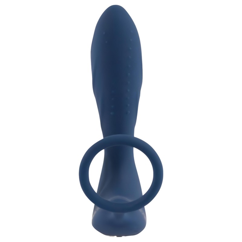 You2Toys Prostate Plug - anál vibrátor péniszgyűrűvel (kék) 108589 termék bemutató kép