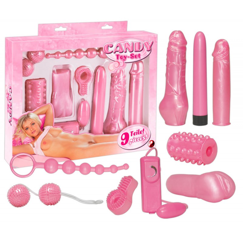 You2Toys - Candy Set - vibrátoros készlet (9 részes) 60529 termék bemutató kép