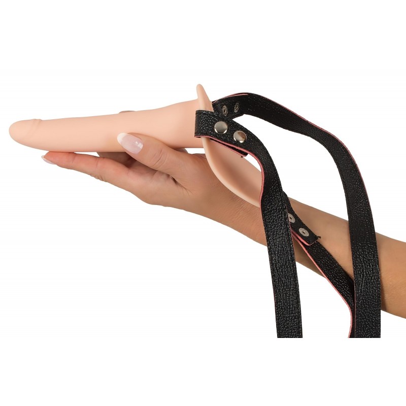 You2Toys - Strap-On - akkus, felcsatolható vibrátor (testszínű) 141353 termék bemutató kép