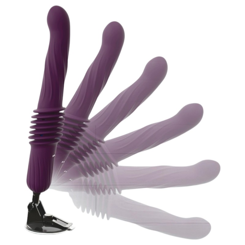 You2Toys - távirányítós melegítős lökő vibrátor (lila) 152161 termék bemutató kép