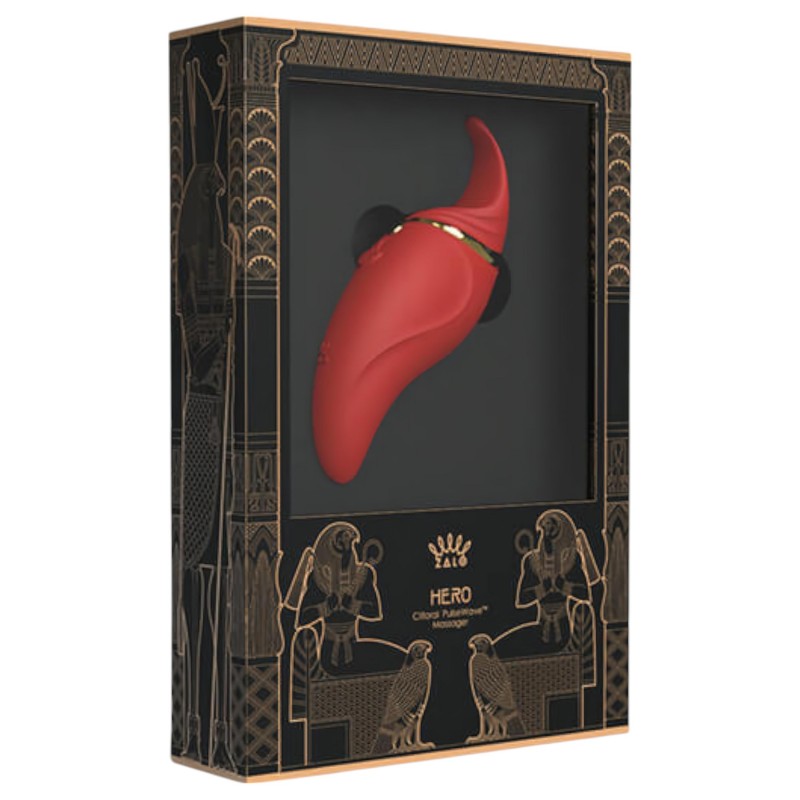 ZALO Hero - akkus, vízálló csikló vibrátor (piros) 117132 termék bemutató kép