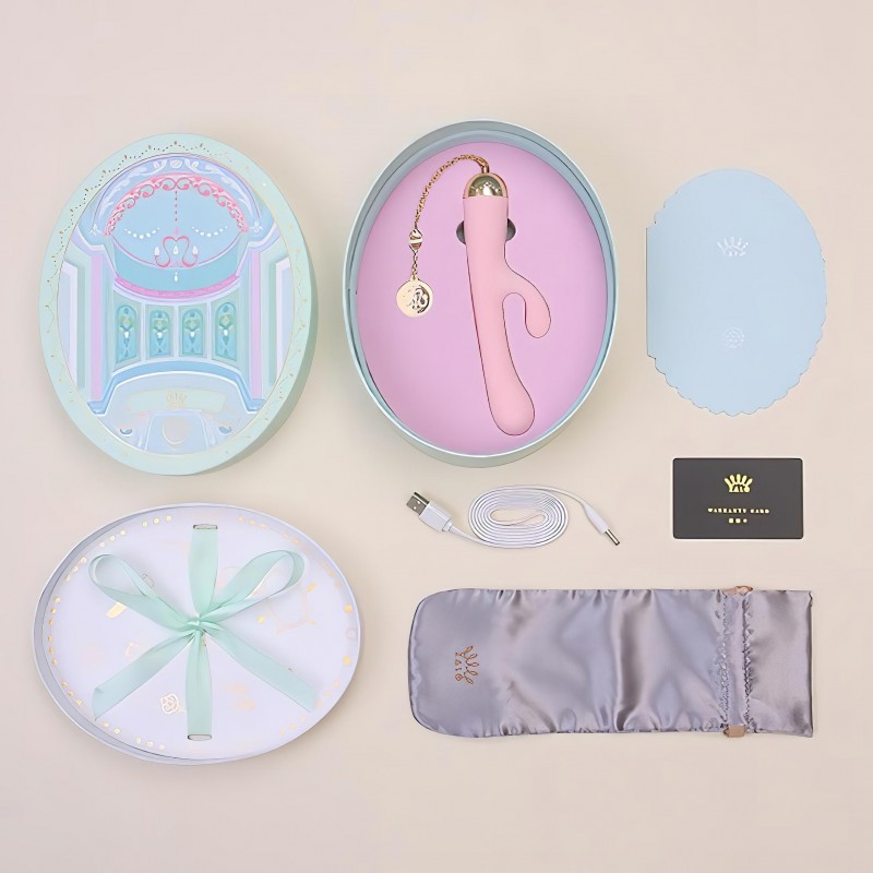 ZALO Ichigo Rabbit - app-vezérelt luxus csiklókaros vibrátor (pink) 166379 termék bemutató kép